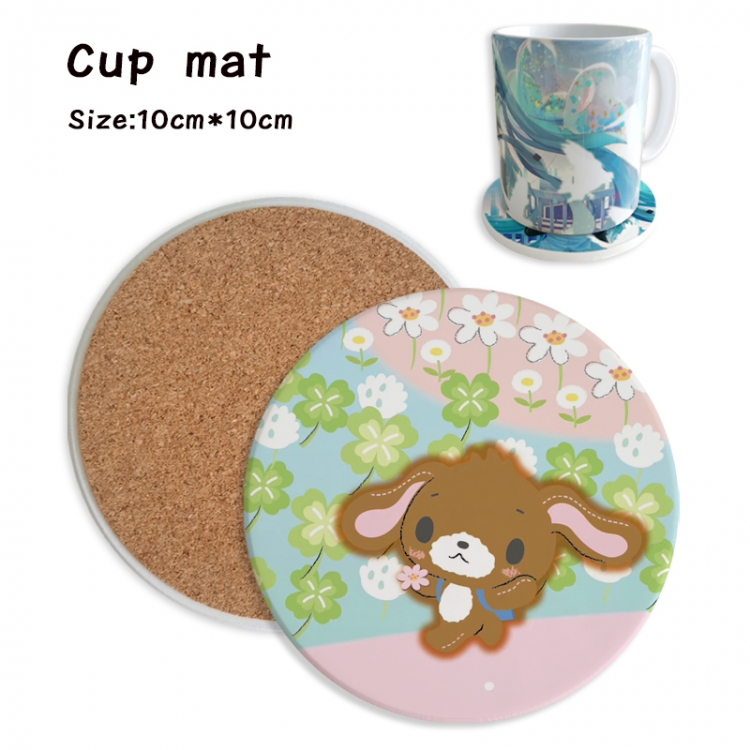 sanrio Anime ceramic water absorbing and heat insulating coasters price for 5 pcs