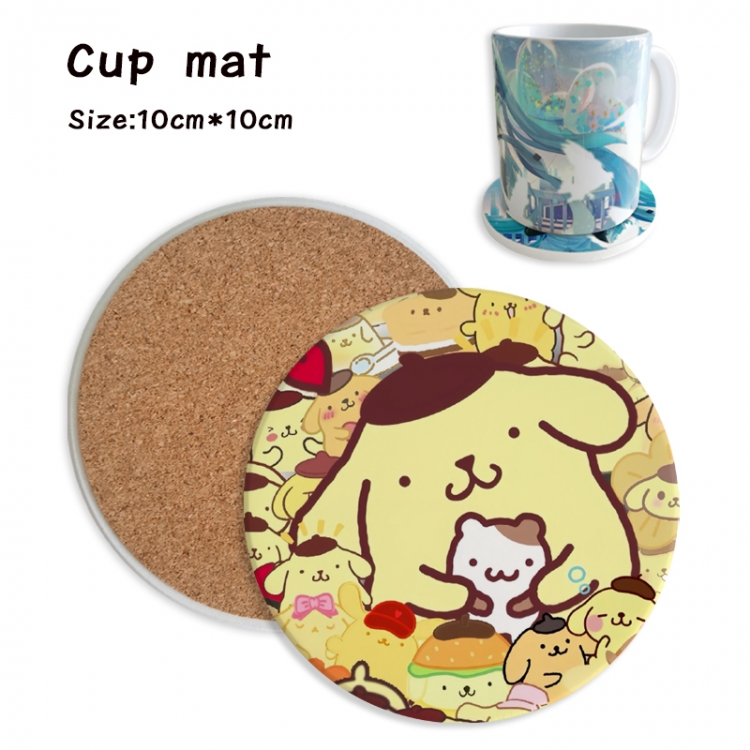 sanrio Anime ceramic water absorbing and heat insulating coasters price for 5 pcs
