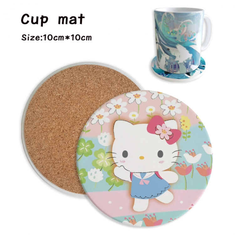 sanrio Anime ceramic water absorbing and heat insulating coasters price for 5 pcs