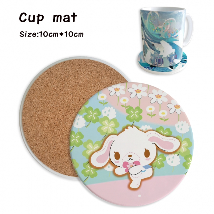 sanrio Anime ceramic water absorbing and heat insulating coasters price for 5 pcs