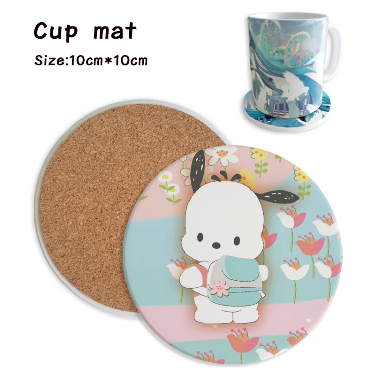 sanrio Anime ceramic water absorbing and heat insulating coasters price for 5 pcs