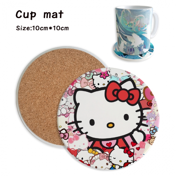 sanrio Anime ceramic water absorbing and heat insulating coasters price for 5 pcs