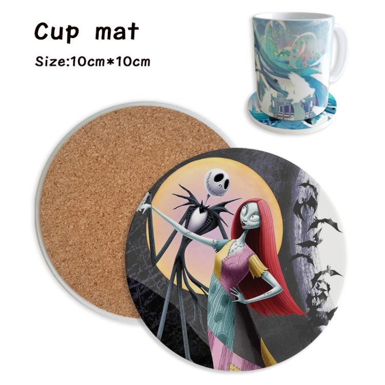 The Nightmare Before Christmas Anime ceramic water absorbing and heat insulating coasters price for 5 pcs
