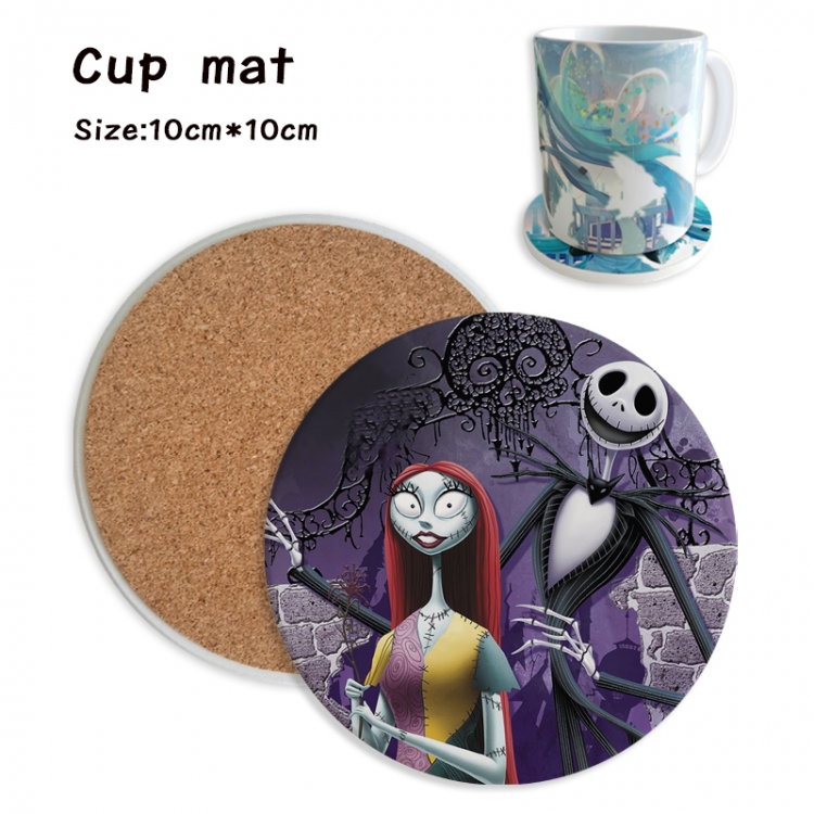 The Nightmare Before Christmas Anime ceramic water absorbing and heat insulating coasters price for 5 pcs