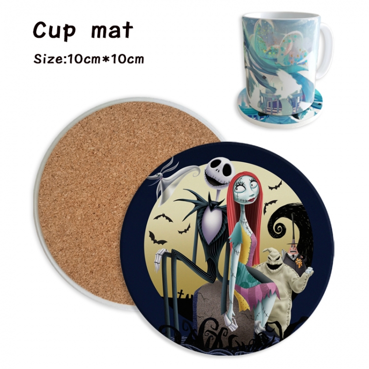 The Nightmare Before Christmas Anime ceramic water absorbing and heat insulating coasters price for 5 pcs