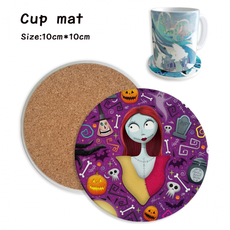 The Nightmare Before Christmas Anime ceramic water absorbing and heat insulating coasters price for 5 pcs