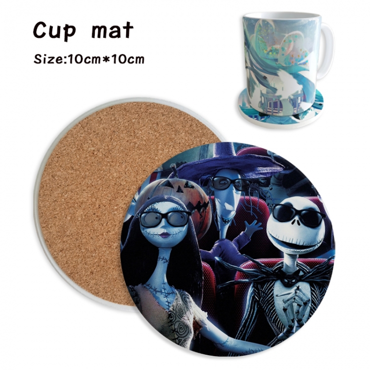 The Nightmare Before Christmas Anime ceramic water absorbing and heat insulating coasters price for 5 pcs