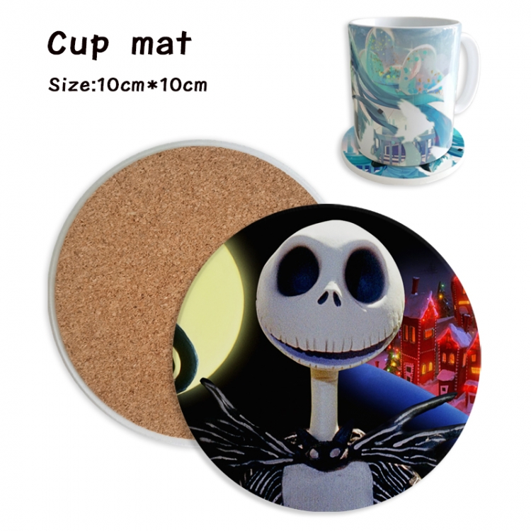 The Nightmare Before Christmas Anime ceramic water absorbing and heat insulating coasters price for 5 pcs