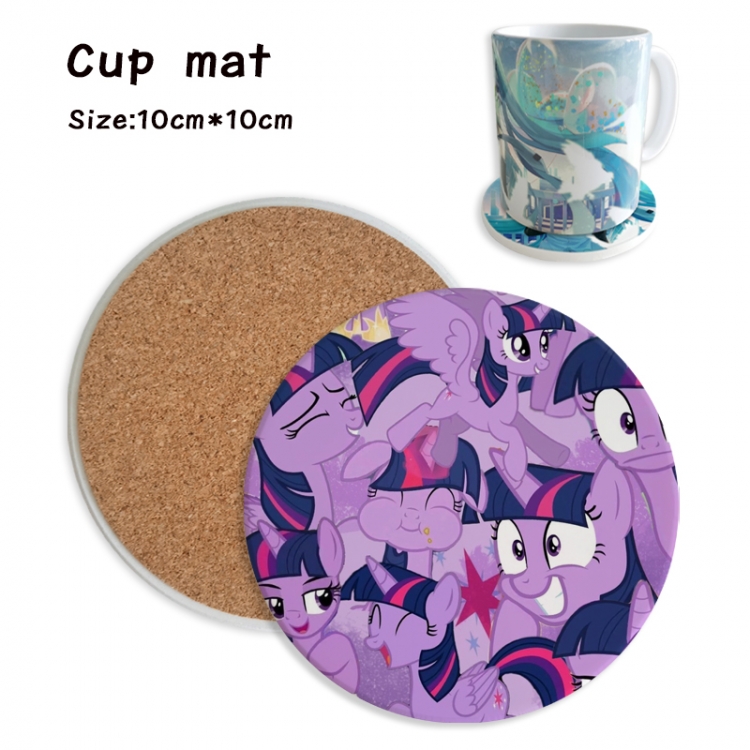 My Little Pony Anime ceramic water absorbing and heat insulating coasters price for 5 pcs