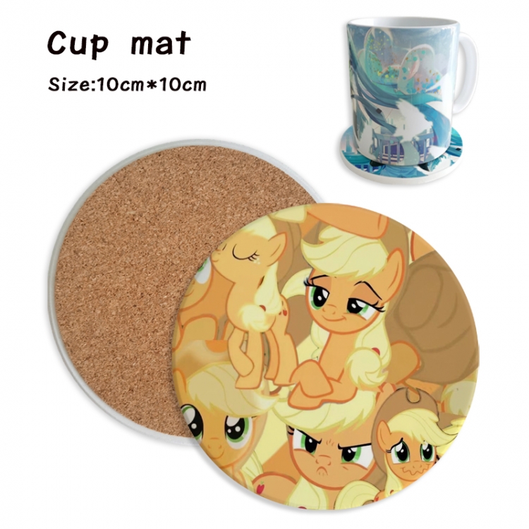My Little Pony Anime ceramic water absorbing and heat insulating coasters price for 5 pcs
