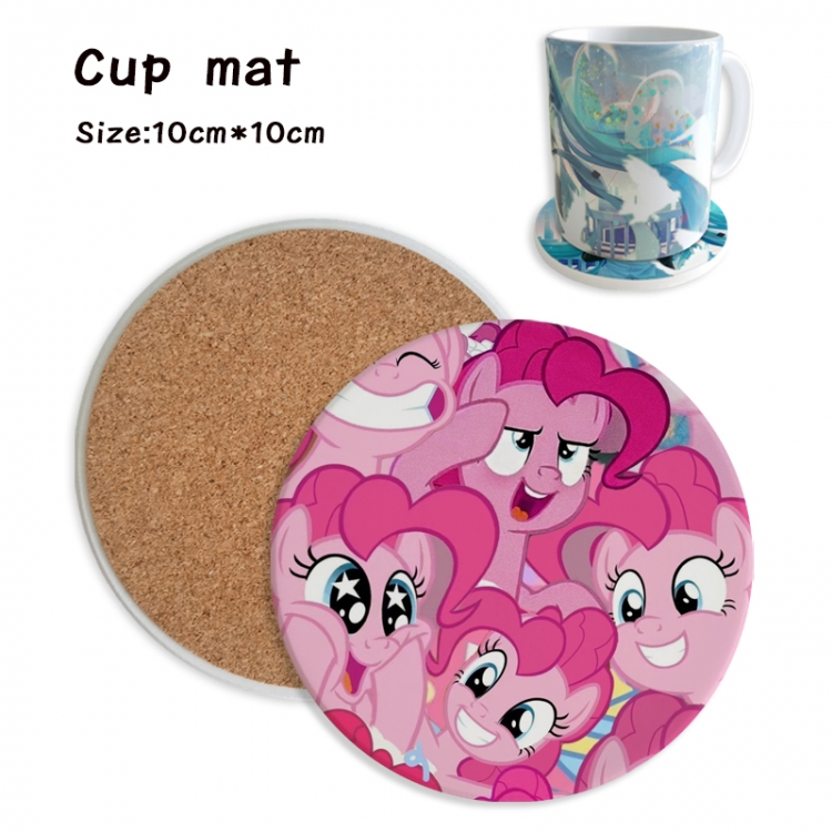 My Little Pony Anime ceramic water absorbing and heat insulating coasters price for 5 pcs