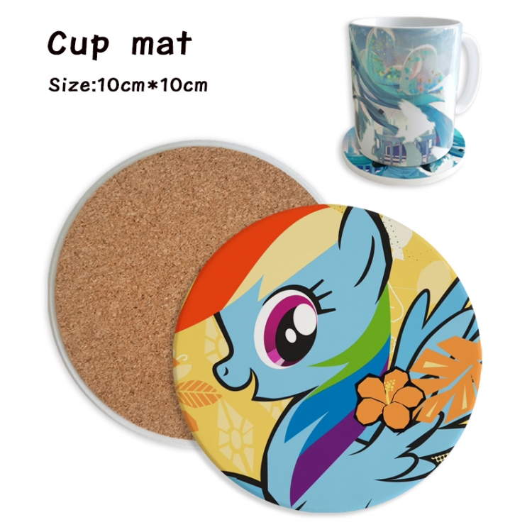 My Little Pony Anime ceramic water absorbing and heat insulating coasters price for 5 pcs