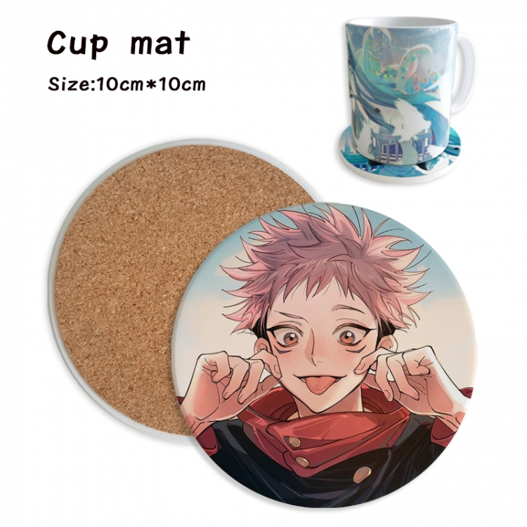 Jujutsu Kaisen Anime ceramic water absorbing and heat insulating coasters price for 5 pcs