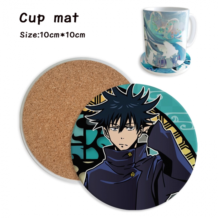 Jujutsu Kaisen Anime ceramic water absorbing and heat insulating coasters price for 5 pcs