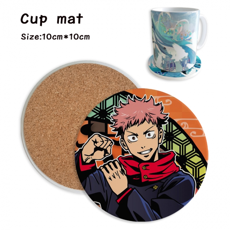 Jujutsu Kaisen Anime ceramic water absorbing and heat insulating coasters price for 5 pcs