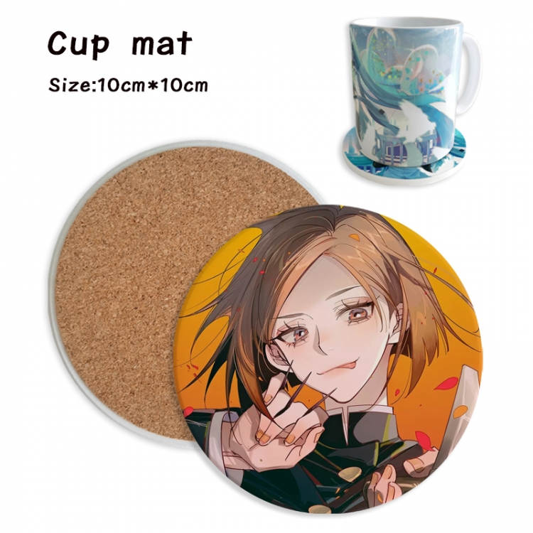 Jujutsu Kaisen Anime ceramic water absorbing and heat insulating coasters price for 5 pcs