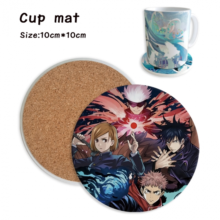 Jujutsu Kaisen Anime ceramic water absorbing and heat insulating coasters price for 5 pcs