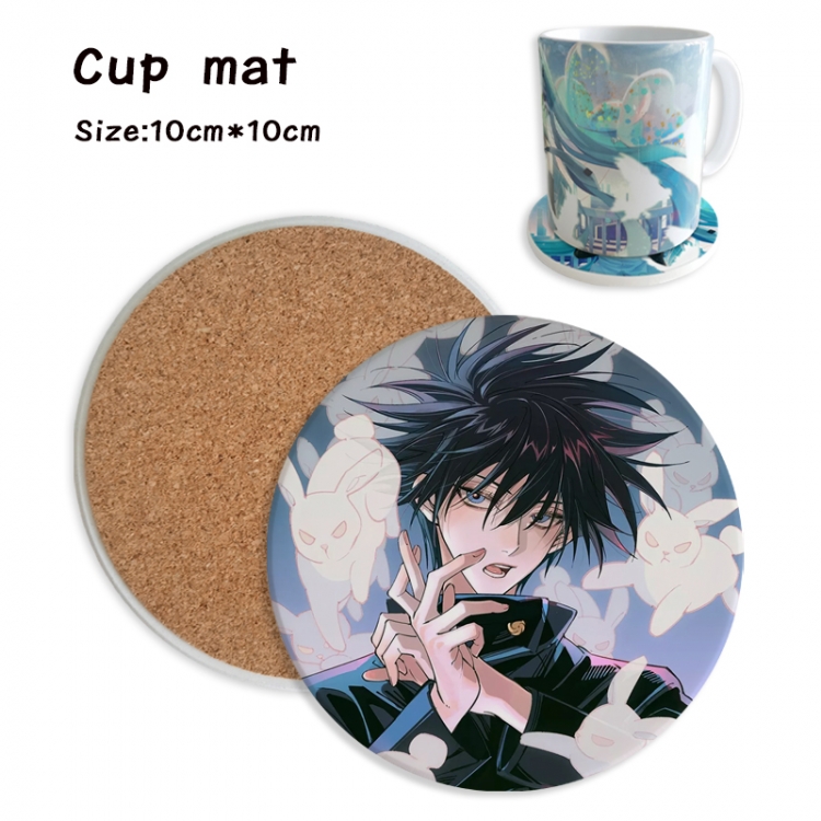 Jujutsu Kaisen Anime ceramic water absorbing and heat insulating coasters price for 5 pcs