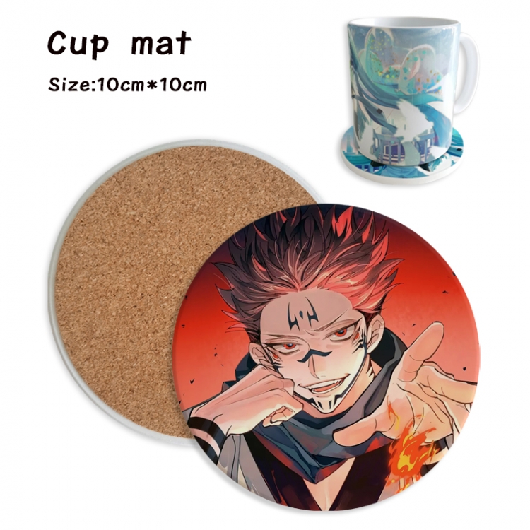 Jujutsu Kaisen Anime ceramic water absorbing and heat insulating coasters price for 5 pcs