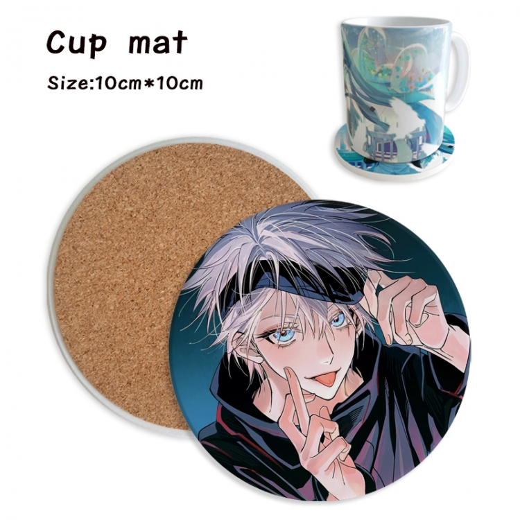 Jujutsu Kaisen Anime ceramic water absorbing and heat insulating coasters price for 5 pcs