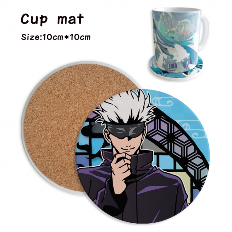 Jujutsu Kaisen Anime ceramic water absorbing and heat insulating coasters price for 5 pcs
