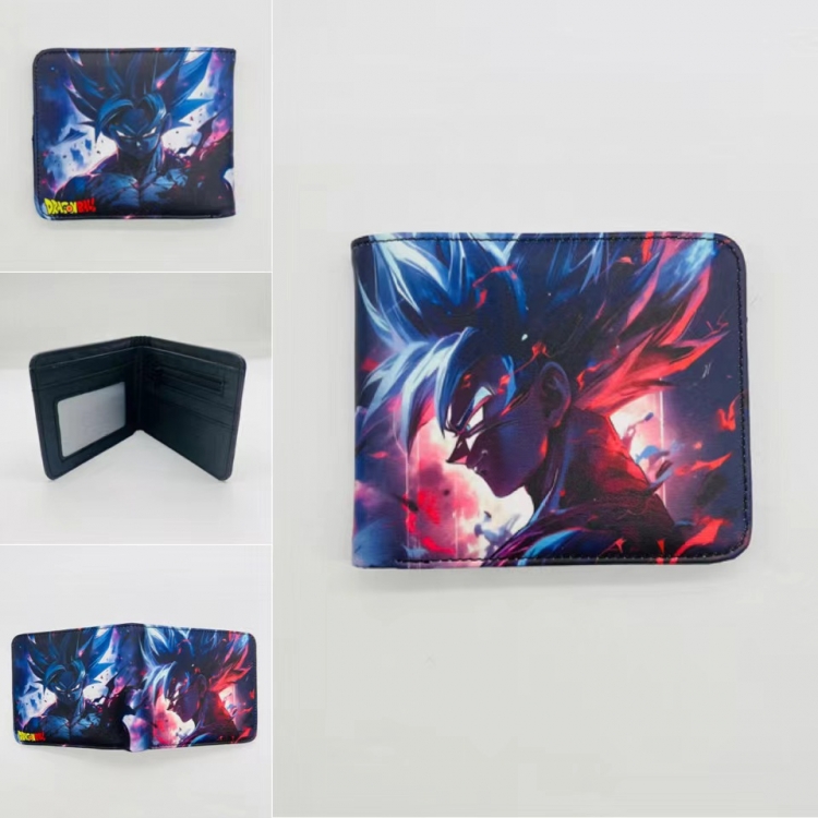 DRAGON BALL Full color Two fold short card case wallet 11X9.5CM  