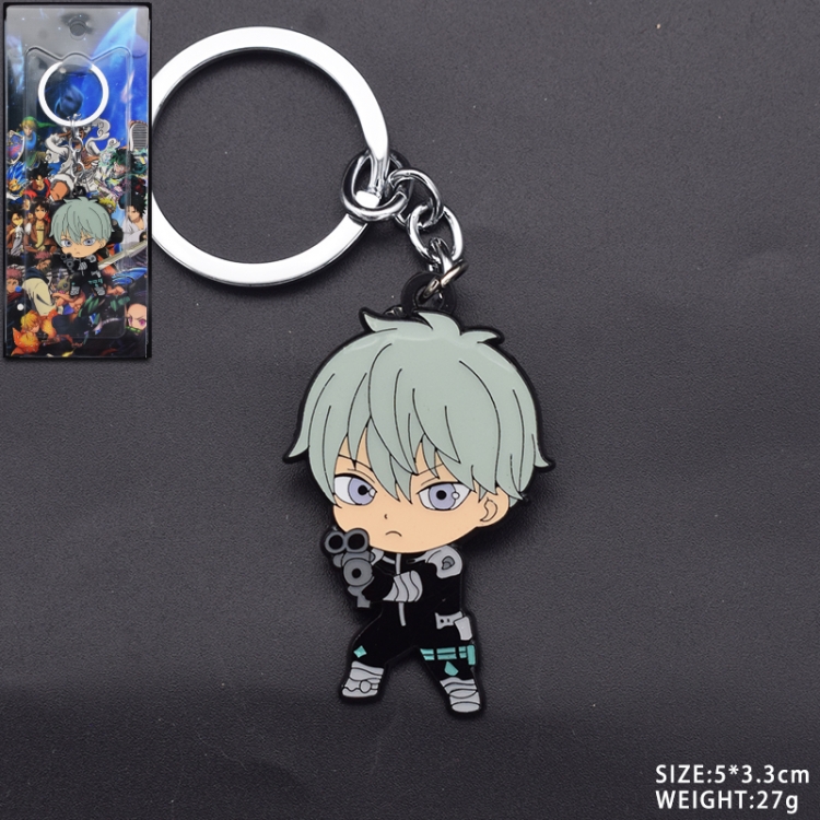 Monster 8 Anime peripheral metal keychain pendant