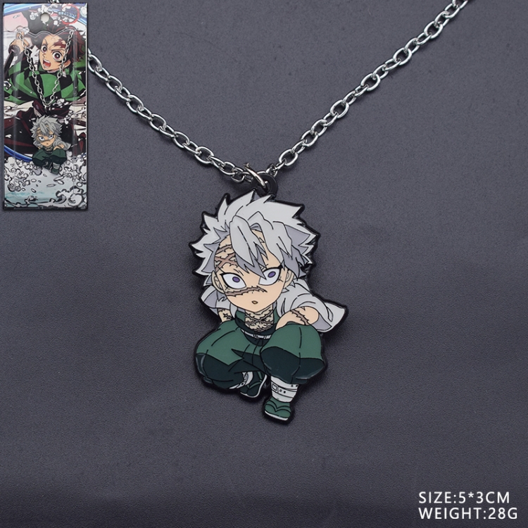  Demon Slayer Kimets Anime cartoon metal necklace pendant