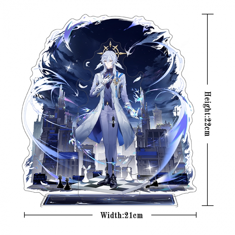 Sunday Acrylic interlayer technology double-sided Standing Plates stand figure 21CM