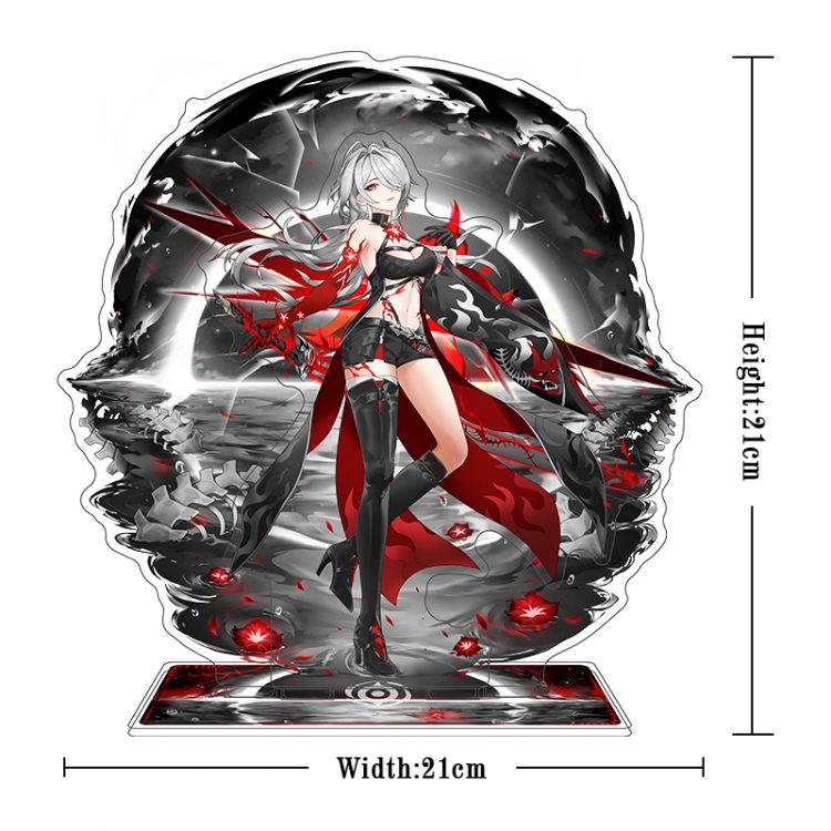 netherworld Acrylic interlayer technology double-sided Standing Plates stand figure 21CM