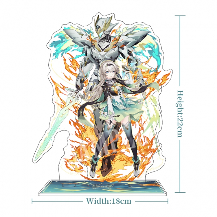 firefly Acrylic interlayer technology double-sided Standing Plates stand figure 21CM