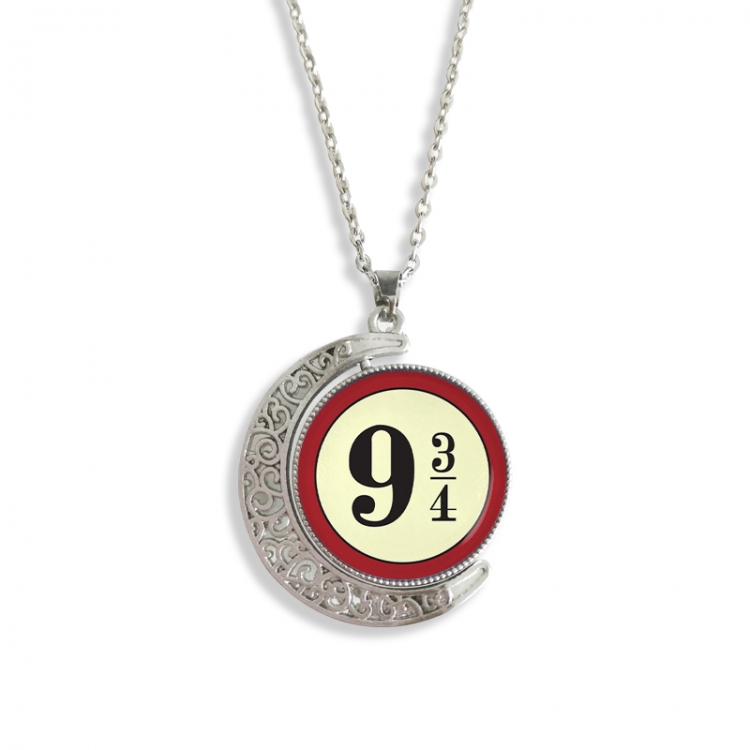 Harry Potter Anime Double sided Crystal Rotating Gem Necklace price for 5 pcs