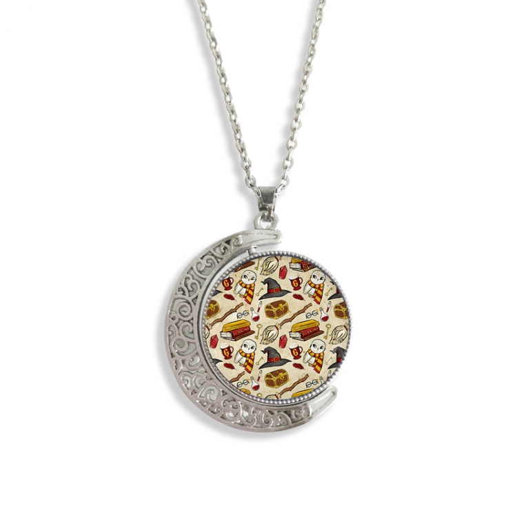 Harry Potter Anime Double sided Crystal Rotating Gem Necklace price for 5 pcs