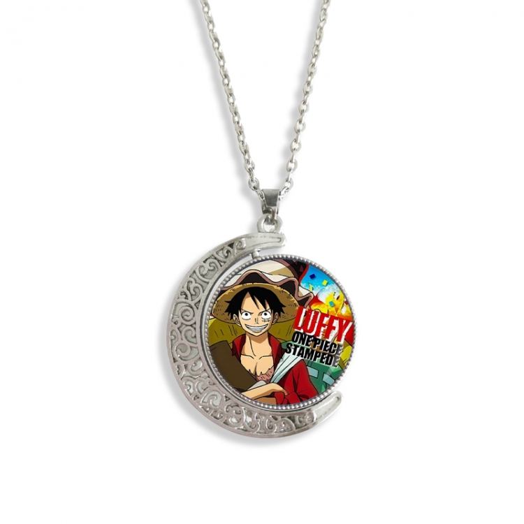 One Piece Anime Double sided Crystal Rotating Gem Necklace price for 5 pcs