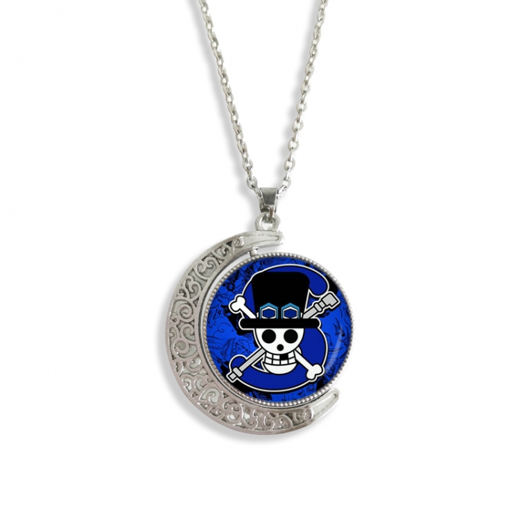 One Piece Anime Double sided Crystal Rotating Gem Necklace price for 5 pcs
