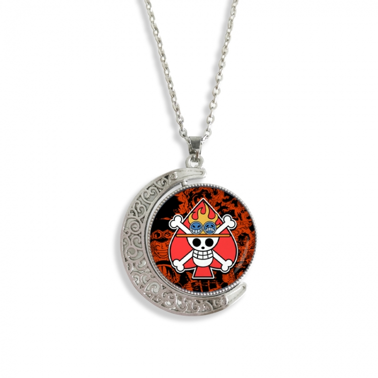 One Piece Anime Double sided Crystal Rotating Gem Necklace price for 5 pcs