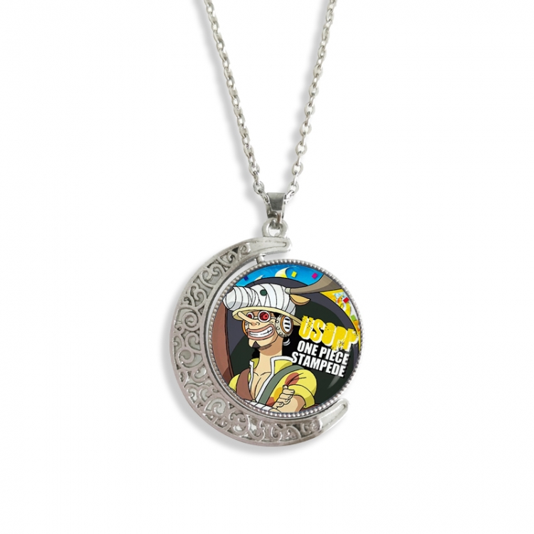 One Piece Anime Double sided Crystal Rotating Gem Necklace price for 5 pcs