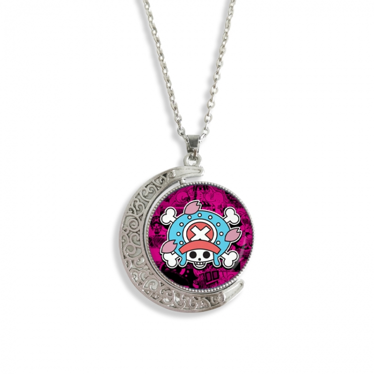 One Piece Anime Double sided Crystal Rotating Gem Necklace price for 5 pcs