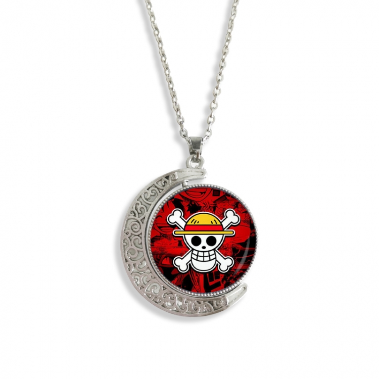 One Piece Anime Double sided Crystal Rotating Gem Necklace price for 5 pcs