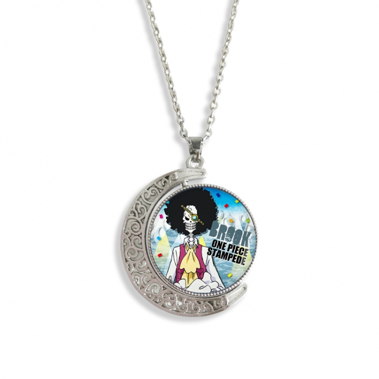 One Piece Anime Double sided Crystal Rotating Gem Necklace price for 5 pcs