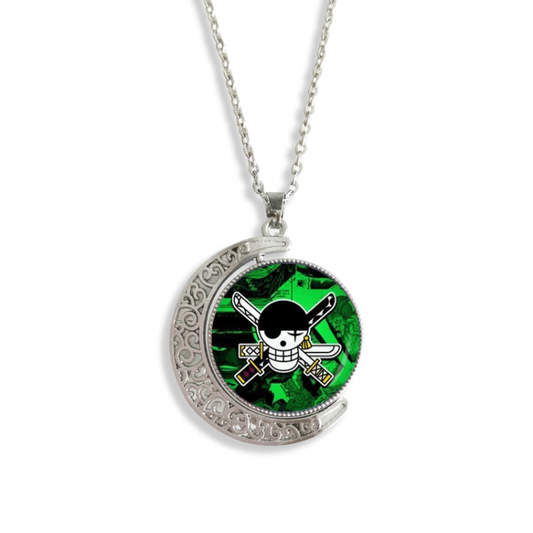 One Piece Anime Double sided Crystal Rotating Gem Necklace price for 5 pcs