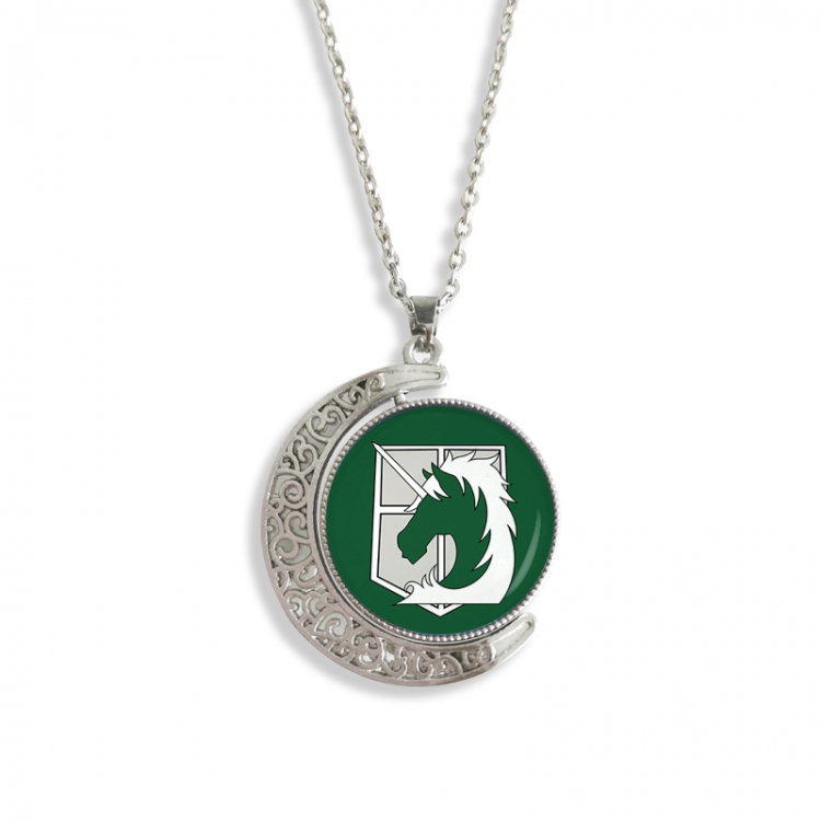 Shingeki no Kyojin Anime Double sided Crystal Rotating Gem Necklace price for 5 pcs