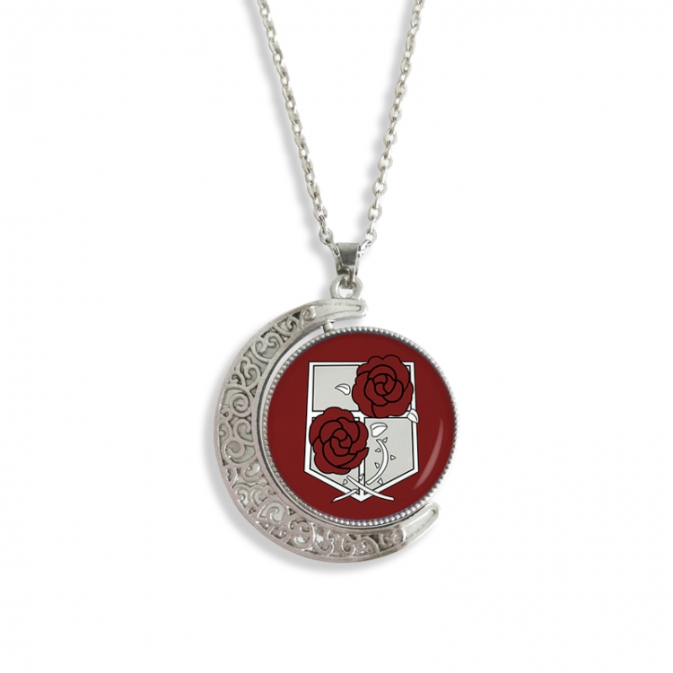 Shingeki no Kyojin Anime Double sided Crystal Rotating Gem Necklace price for 5 pcs