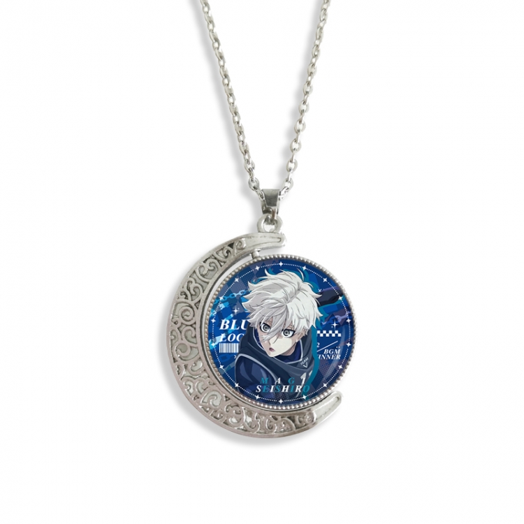 BLUE LOCK Anime Double sided Crystal Rotating Gem Necklace price for 5 pcs