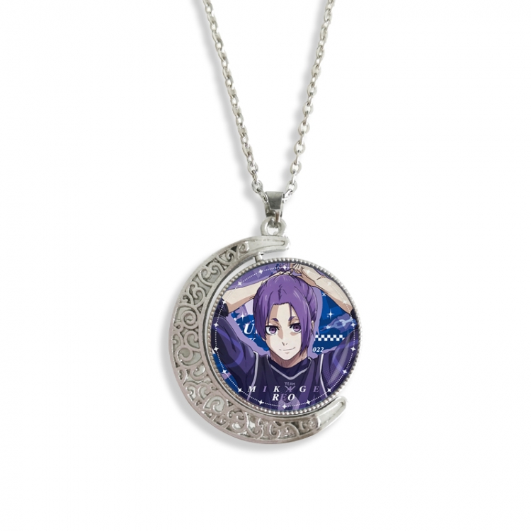 BLUE LOCK Anime Double sided Crystal Rotating Gem Necklace price for 5 pcs