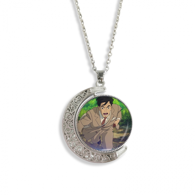 The Boy and the Heron Anime Double sided Crystal Rotating Gem Necklace price for 5 pcs