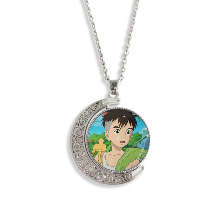 The Boy and the Heron Anime Double sided Crystal Rotating Gem Necklace price for 5 pcs