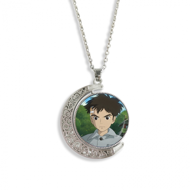 The Boy and the Heron Anime Double sided Crystal Rotating Gem Necklace price for 5 pcs