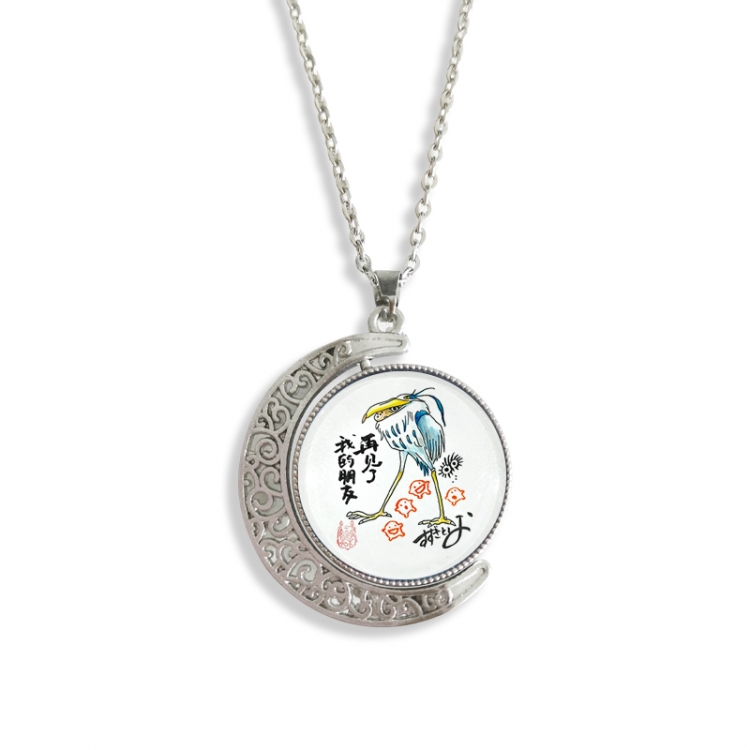 The Boy and the Heron Anime Double sided Crystal Rotating Gem Necklace price for 5 pcs