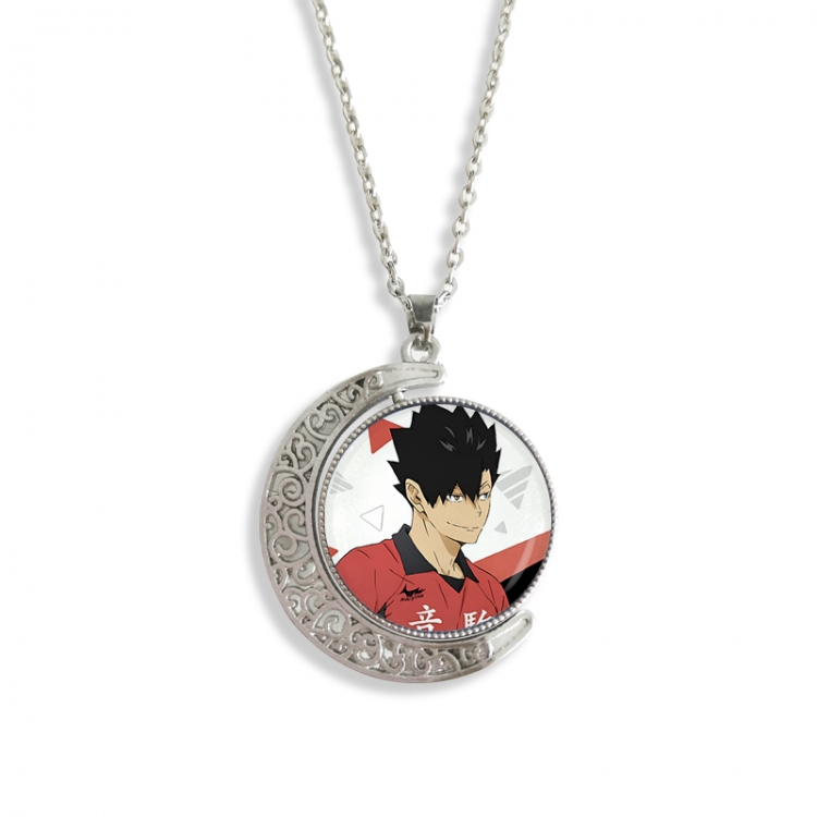 Haikyuu!! Anime Double sided Crystal Rotating Gem Necklace price for 5 pcs